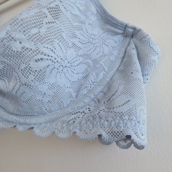 WACOAL Soft Sense Underwire Lace Bra in Kentucky Blue Pastel Feminine - Size 40C - Picture 8 of 14